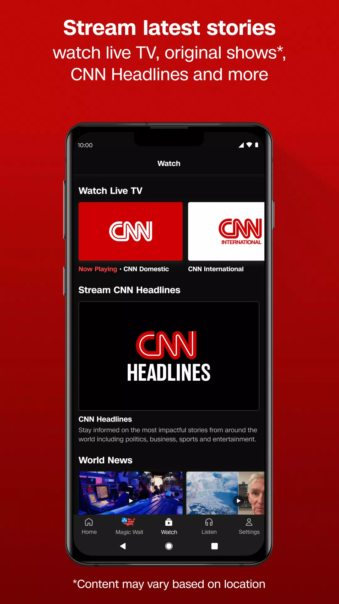 CNN ภาพหน้าจอ 2