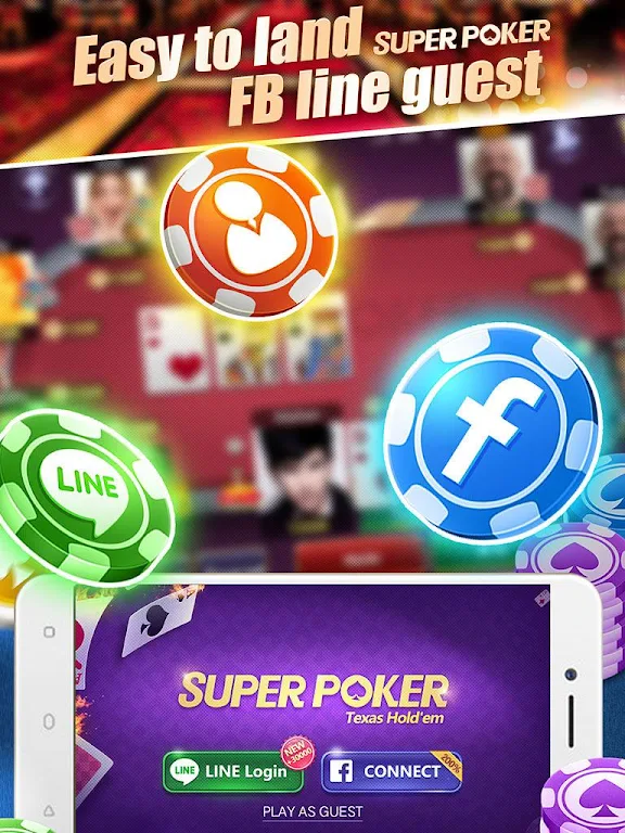 Super Texas Poker--Best Free Texas Hold'em poker Ảnh chụp màn hình 2