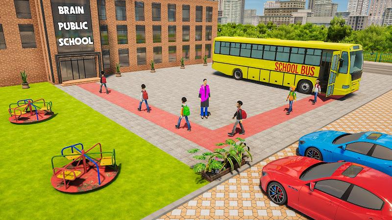 School Bus Driving Games 3D Скриншот 0