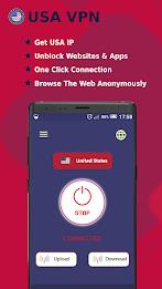 USA VPN -Safe Secure VPN Proxy Captura de pantalla 0