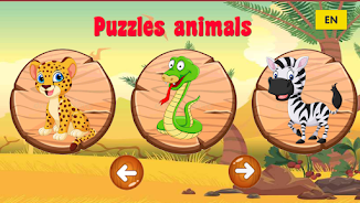 Puzzle animals for kids スクリーンショット 0