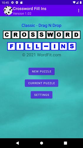 Schermata Drag-n-Drop Crossword Fill-Ins 0