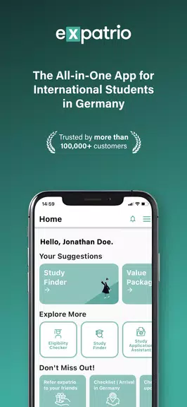Expatrio - Study in Germany स्क्रीनशॉट 0
