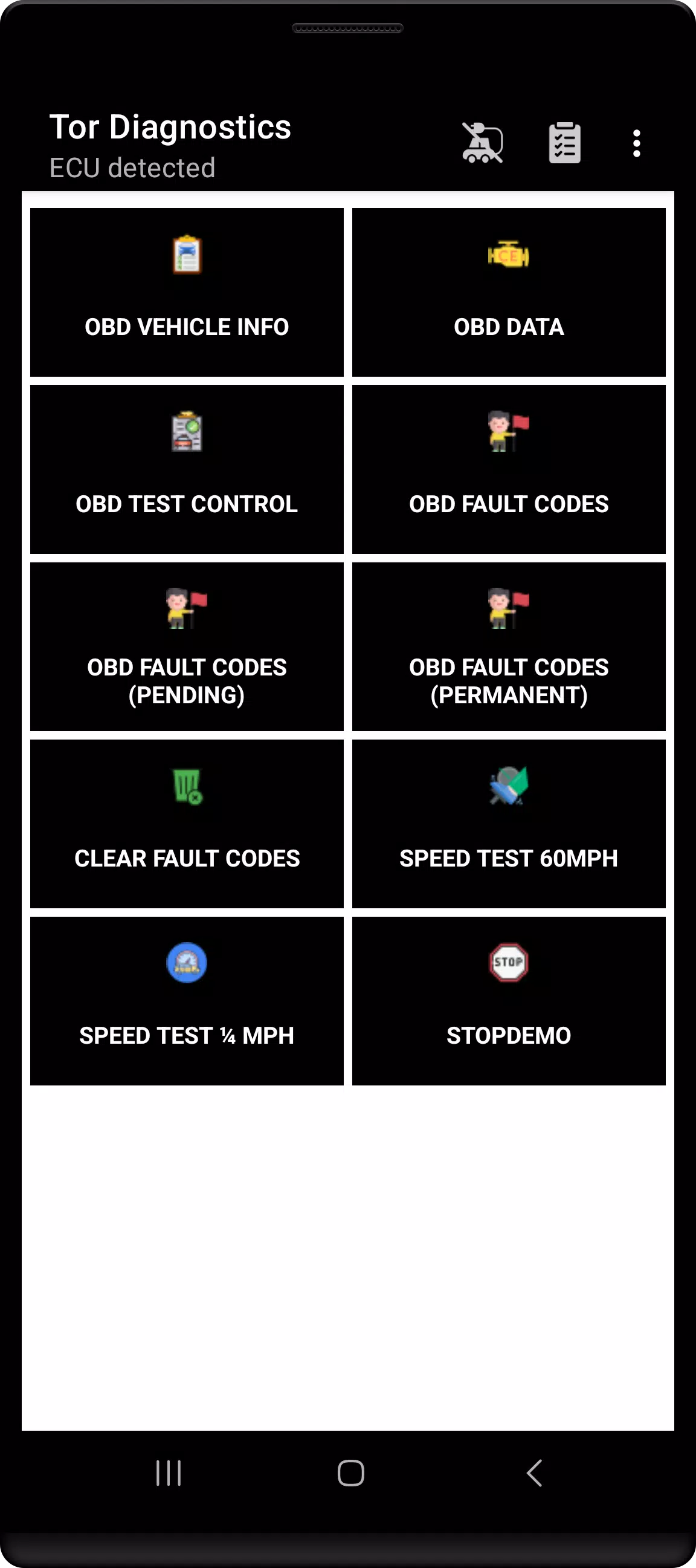 Tor OBD2 Diagnostics स्क्रीनशॉट 1