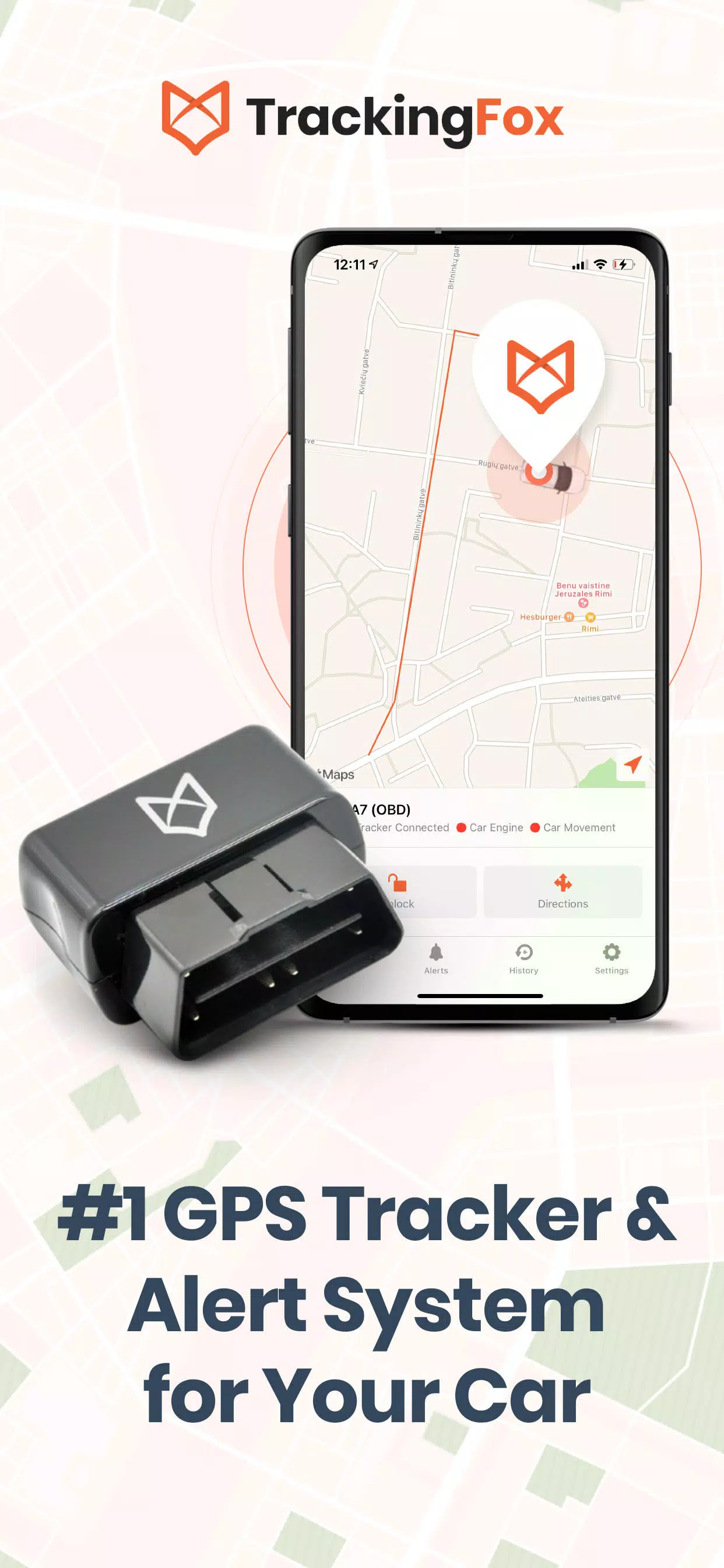 TrackingFox Car GPS Tracker Ảnh chụp màn hình 0