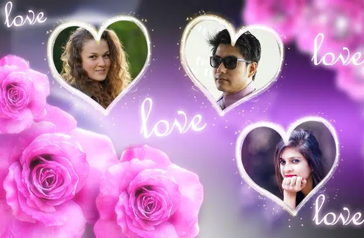 Love Photo frames Collage ဖန်သားပြင်ဓာတ်ပုံ 0