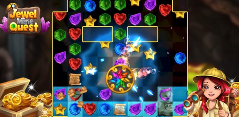 Jewel Mine Quest: Match-3 ภาพหน้าจอ 0