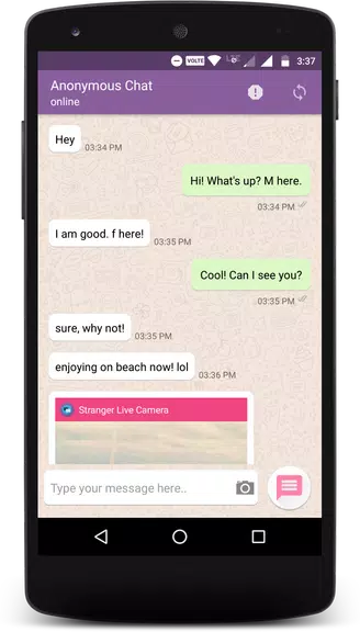 Anonymous Chat & Date for Stranger Schermafbeelding 1