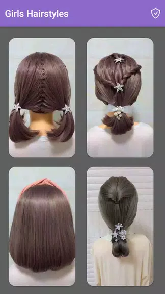 Girls Hairstyles Step By Step Скриншот 1