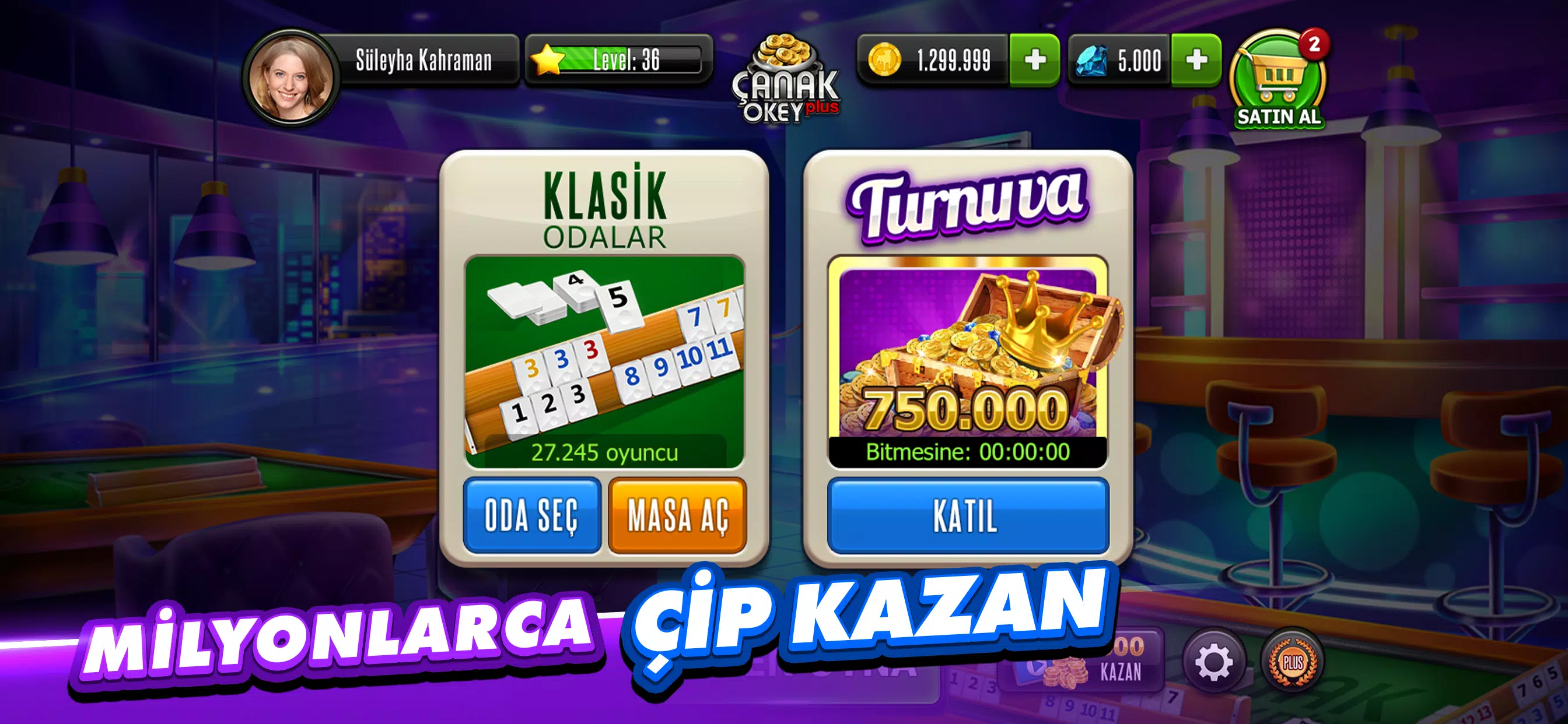 Schermata Çanak Okey Plus 2