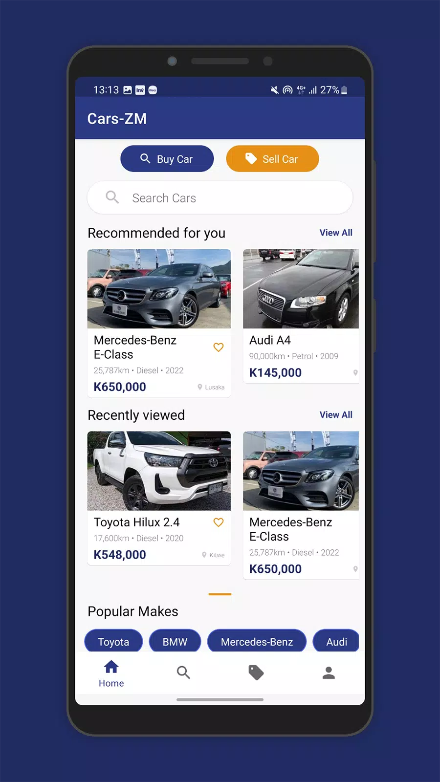 Cars Zambia - Buy & Sell Cars Tangkapan skrin 1