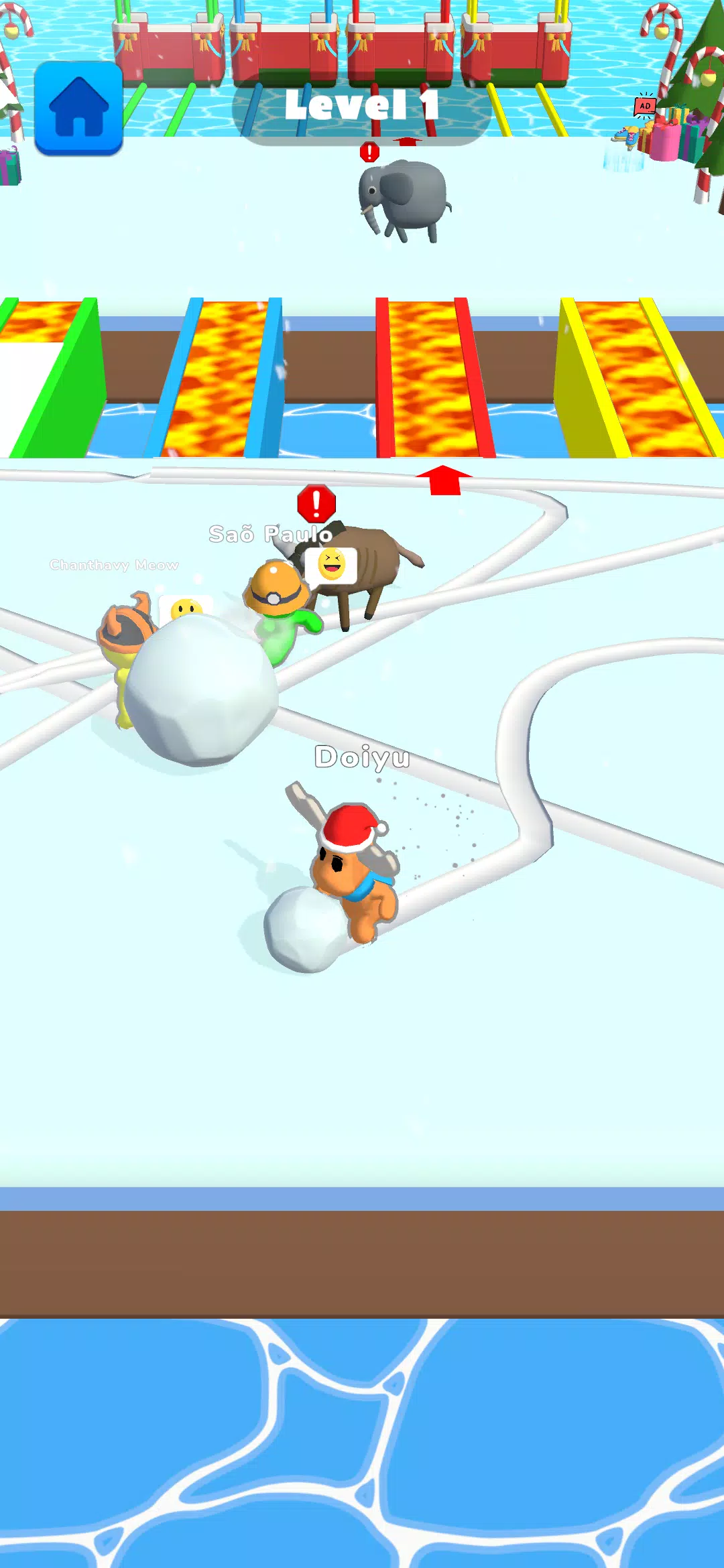 Ice Runner Battle: Snow Race Zrzut ekranu 3