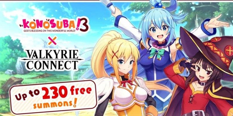 Valkyrie Connect współpracuje z hitem anime Konosuba na nowe wydarzenie collab