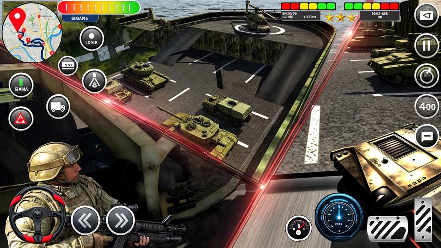 Army Transport Tank Ship Games Schermafbeelding 1