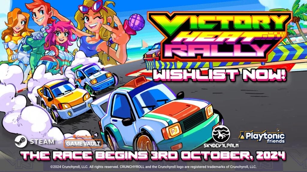 Victory Heat Rally: Retro Arcade Racer chega ao celular via Crunchyroll