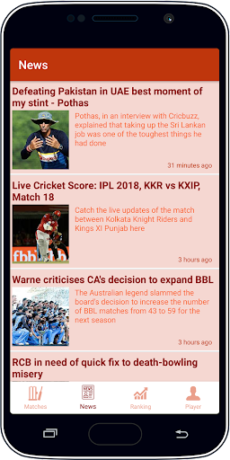 Live Cricket Score & News Ekran Görüntüsü 2