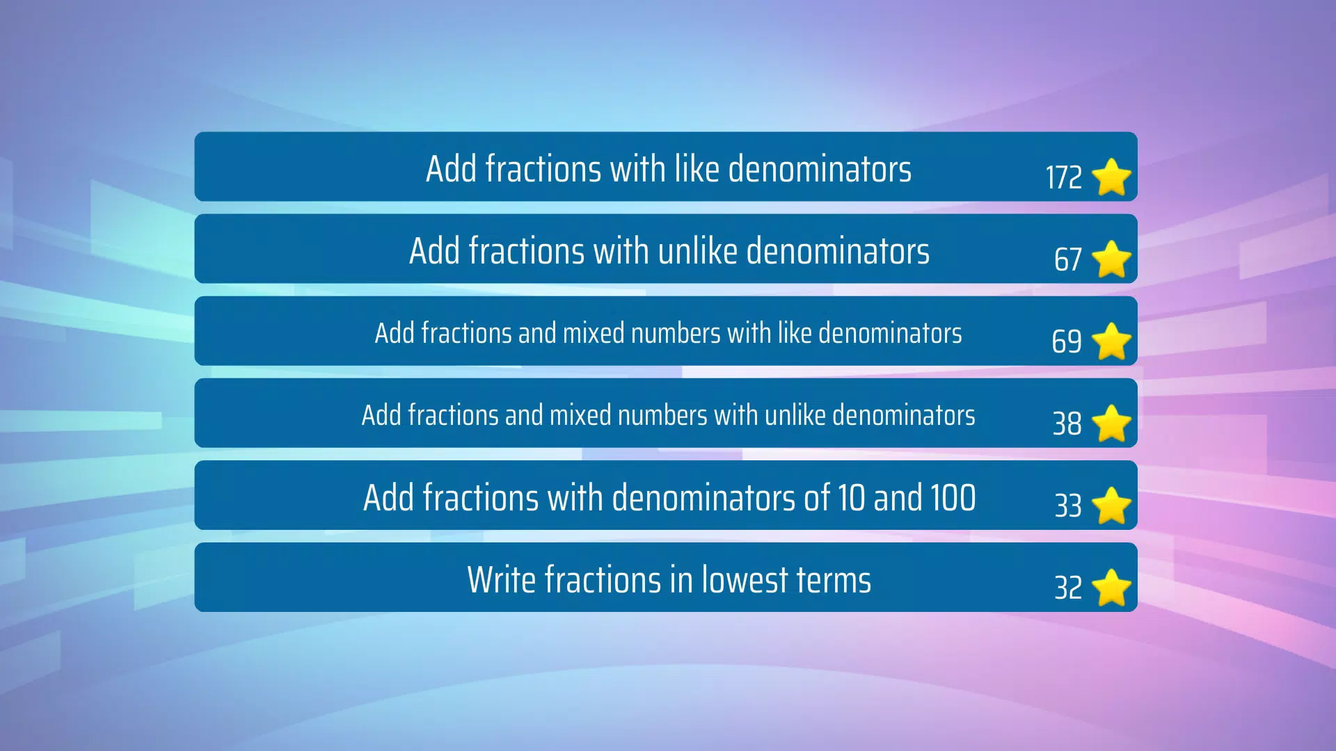 Adding Fractions Math Game應用截圖第0張