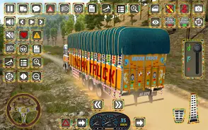 Indian Truck Offroad Cargo 3D Tangkapan skrin 3