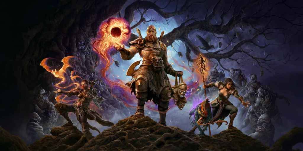 Diablo 4 promo art for Season 7 class tier list