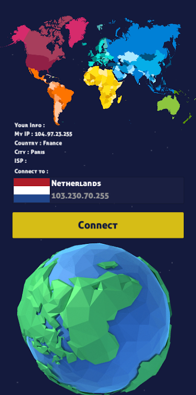 VPN NetherLands - IP for NL Schermafbeelding 1