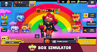 Box Simulator Mandy Brawl Star Captura de tela 1