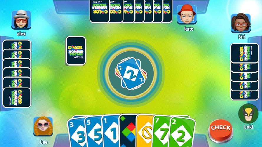 Color & Number - Card Game Capture d'écran 1