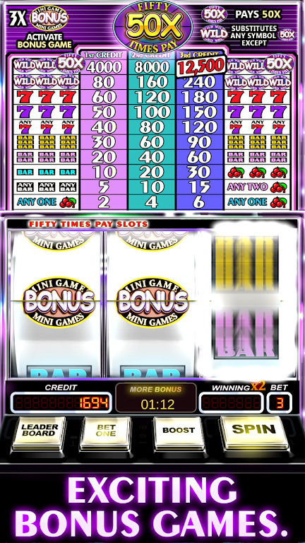 Free Slot Machine 50X Pay Zrzut ekranu 2