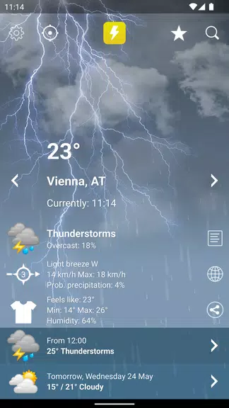 Weather XL Austria PRO Captura de tela 1