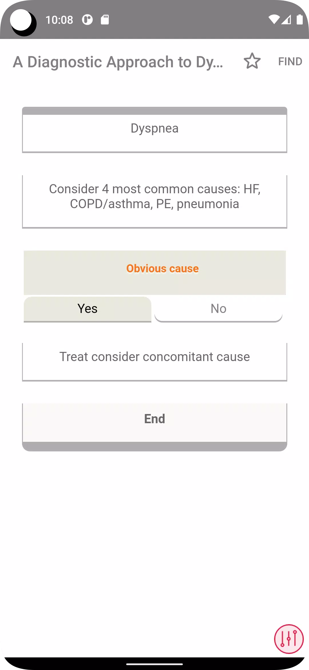 Schermata Symptom to Diagnosis 3