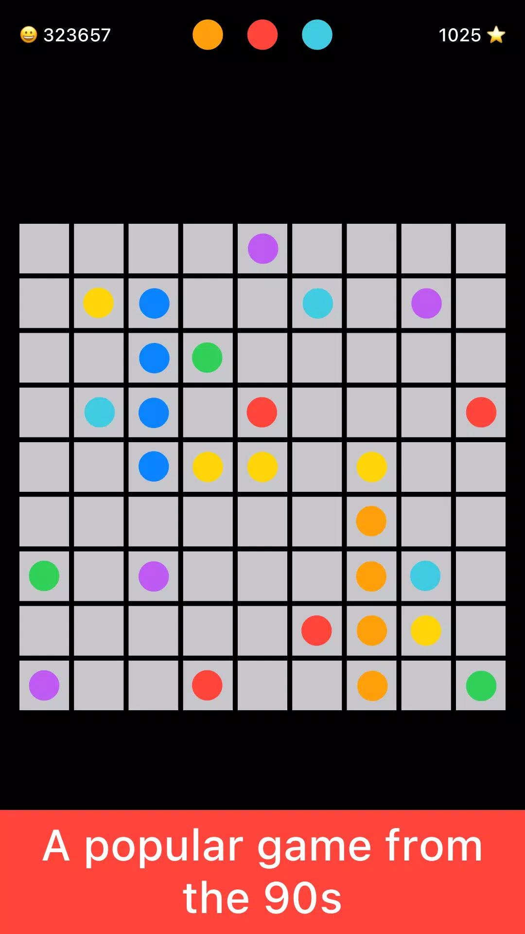 Lines 98 Color Balls - Retro স্ক্রিনশট 1