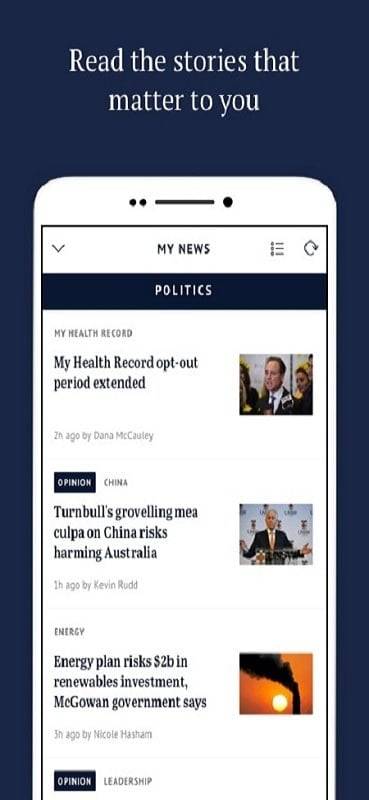 Schermata The Sydney Morning Herald 1