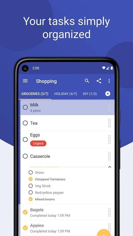 Tasks: Todo list Ảnh chụp màn hình 0