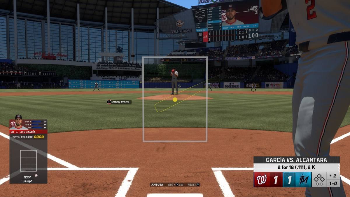 Luis Garcia an der Platte als Teil eines Artikels über die besten Schlageinstellungen in MLB The Show 25.