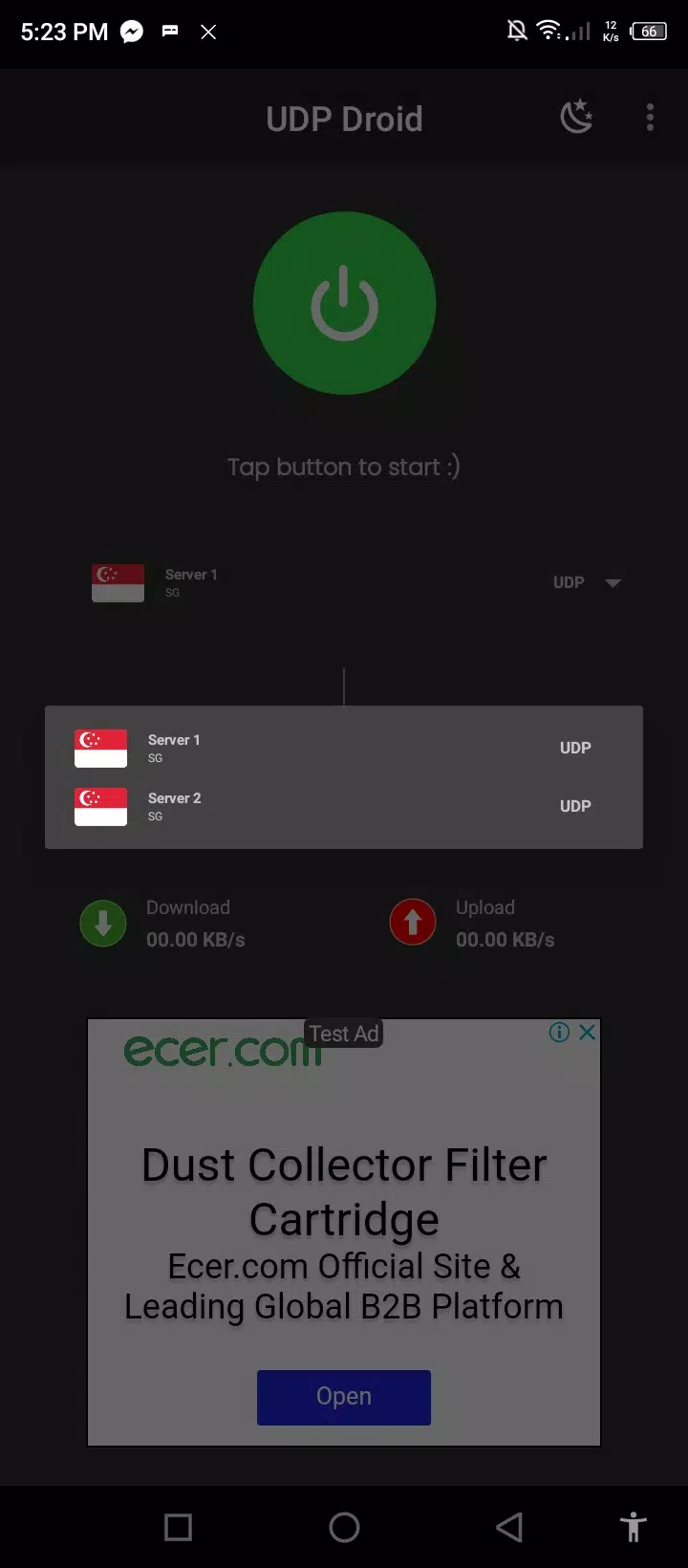UDP Droid Zrzut ekranu 1