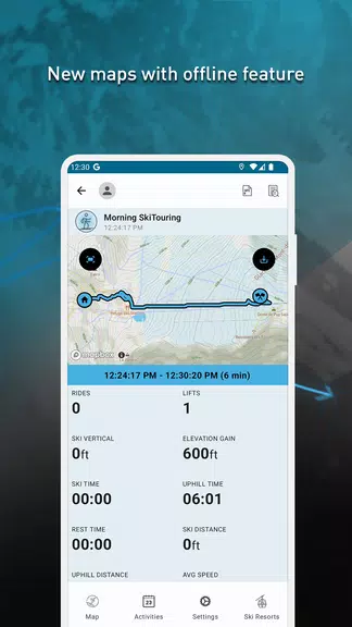 SkiPal - Accurate Ski Tracks স্ক্রিনশট 3