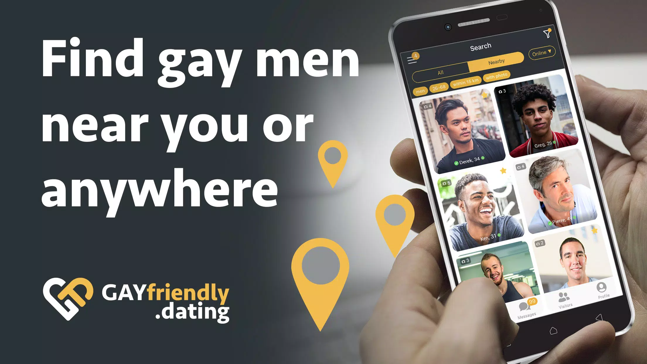 Gay guys chat & dating app Ảnh chụp màn hình 1