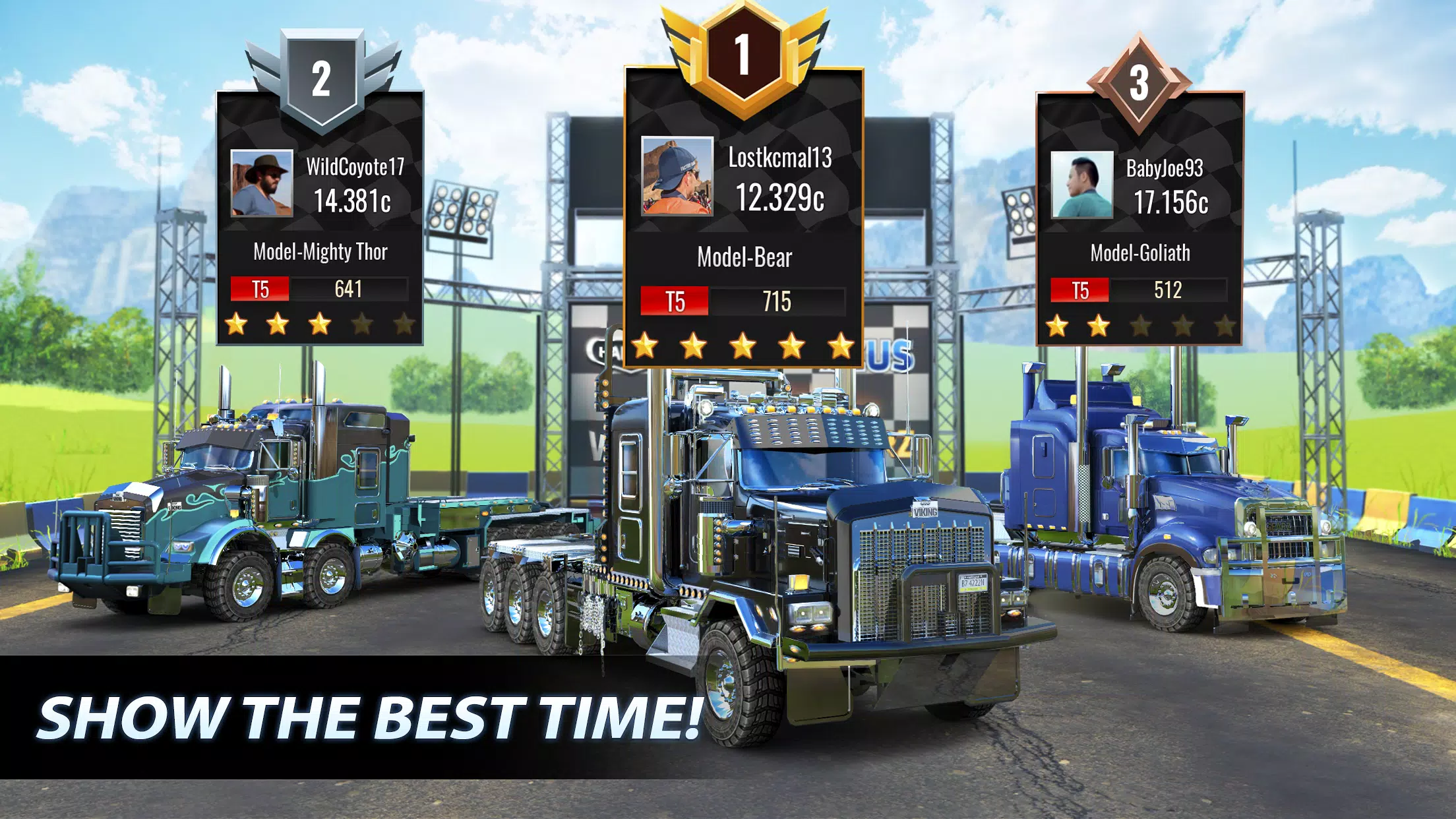 Big Rig Racing: Drag racing Captura de tela 2