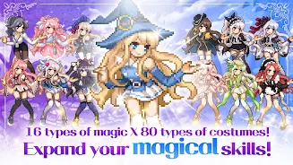 Schermata Magical Girl: Idle Pixel Hero 1