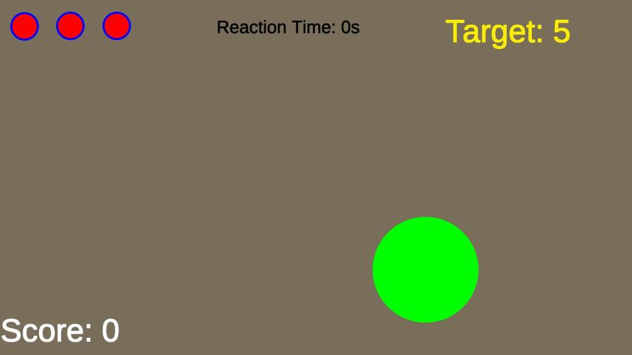 Schermata Reaction Time Training 3