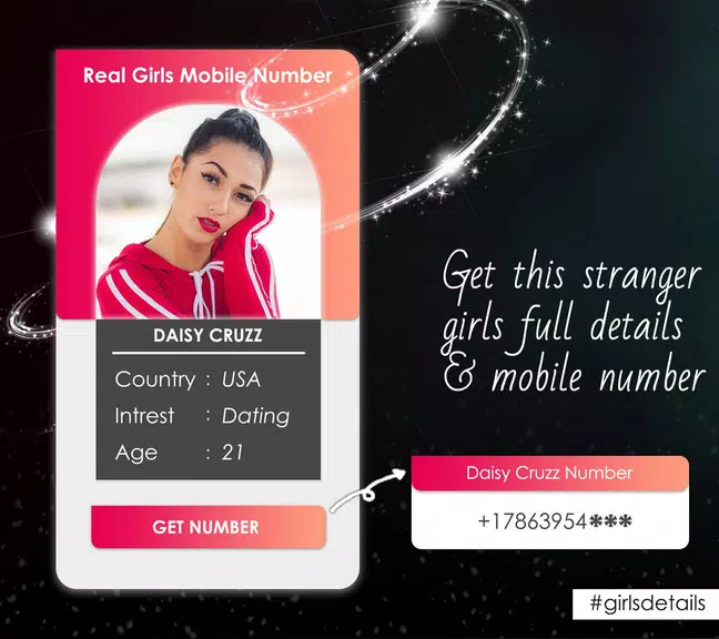 Girls Mobile Number (Girlfriend Calling Prank) Ekran Görüntüsü 3