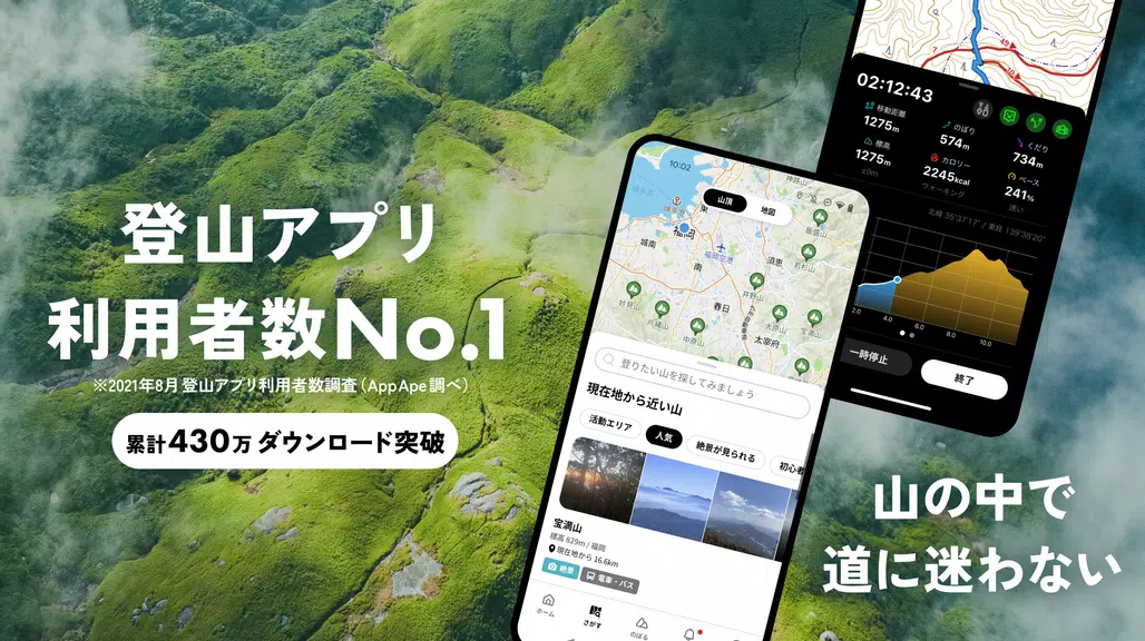 YAMAP -Social Trekking GPS App ภาพหน้าจอ 0