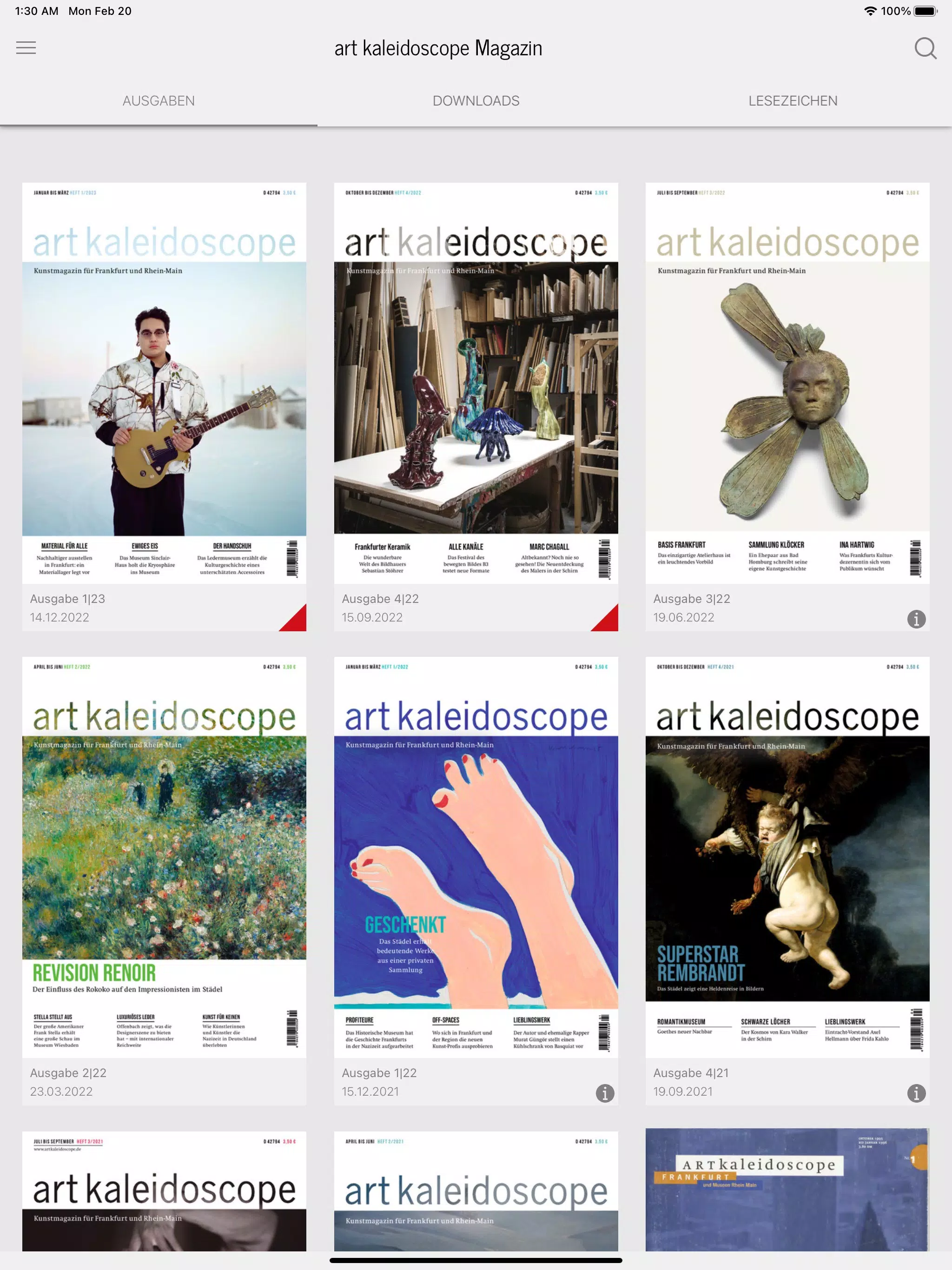 art kaleidoscope Magazin スクリーンショット 0