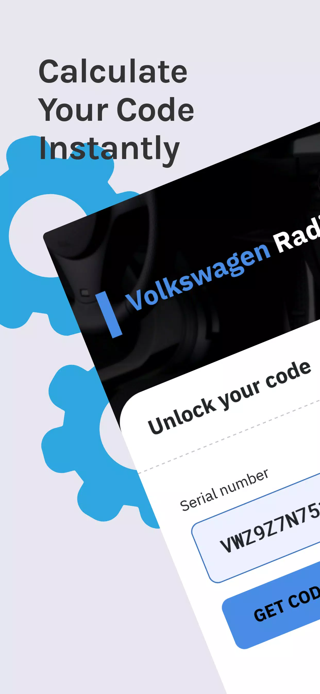 VW Radio Code Generator Ekran Görüntüsü 0