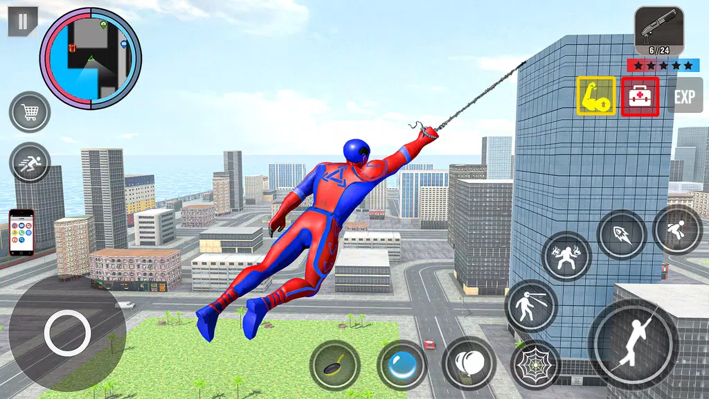 Spider Rope Action Game Скриншот 0