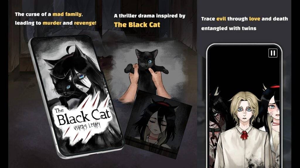 Black Cat: Legacy's Asher's - новый визуальный роман, основанный на рассказах Эдгара Аллана По