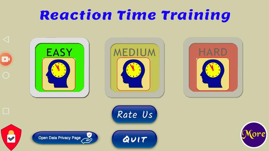 Schermata Reaction Time Training 0