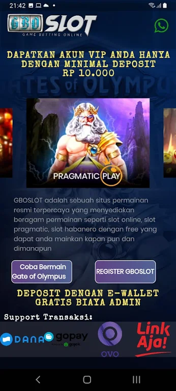 GBOSLOT : Slot Pragmatic Play应用截图第1张