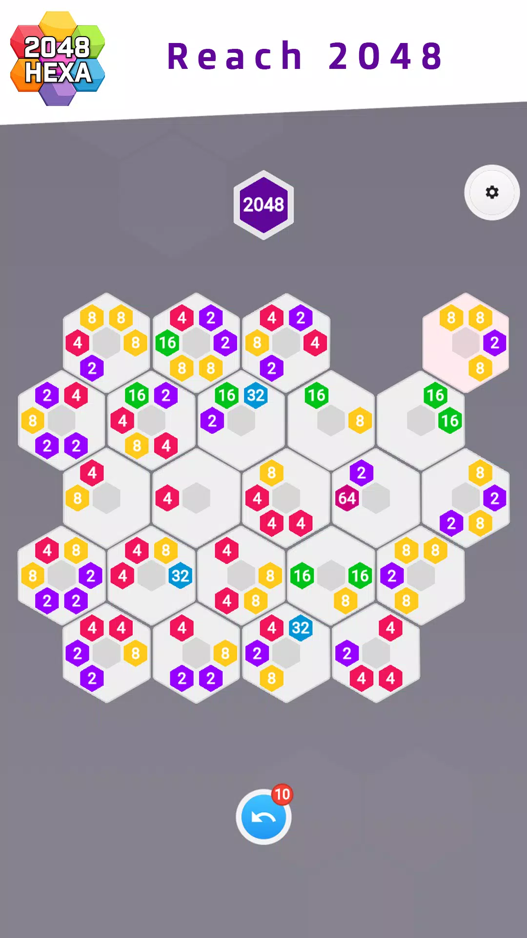 2048 Hexa Captura de pantalla 1