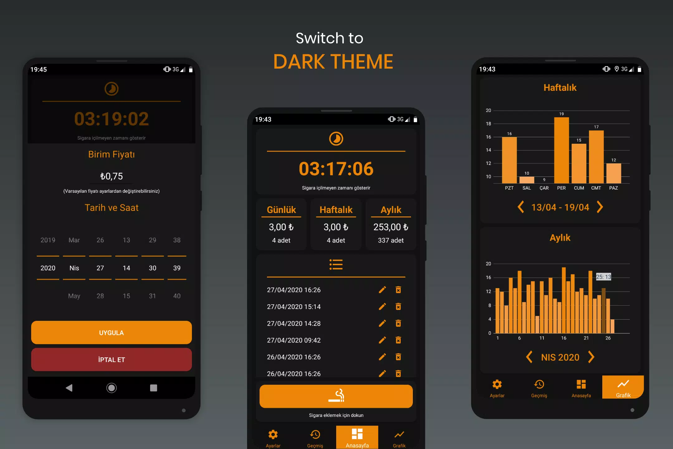 Cigarette Counter and Tracker Captura de tela 2