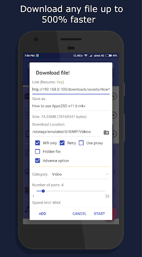 1DM Lite: Browser & Downloader স্ক্রিনশট 0